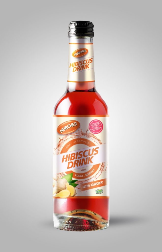 Hibiscus + Ginger Drink 12x330ml Nurcher